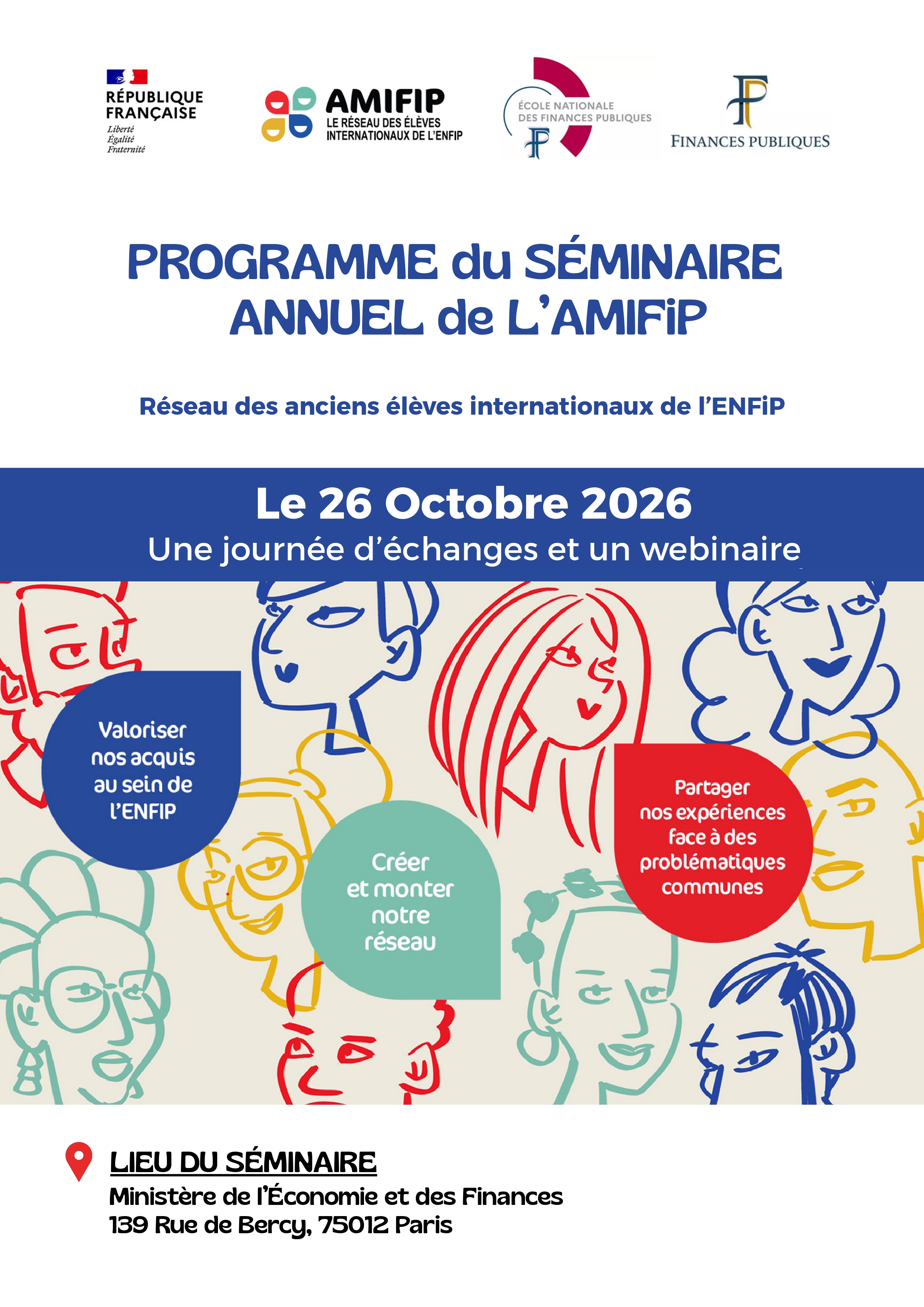 📢 J-7 avant le séminaire annuel de l’AMIFiP !